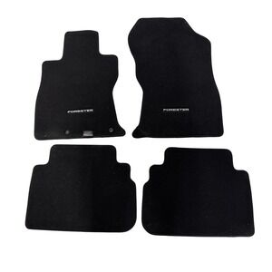 Subaru Forester Black Carpet Floor Mats Set of 4 Front and Rear OEM Genuine